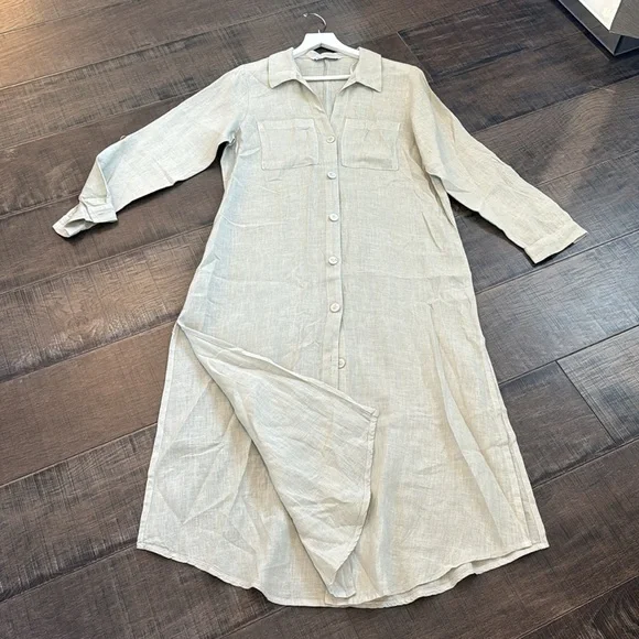 NWOT ZARA TUNIC LINEN DRESS SIZE S OVERSIZED - Picture 17 of 17